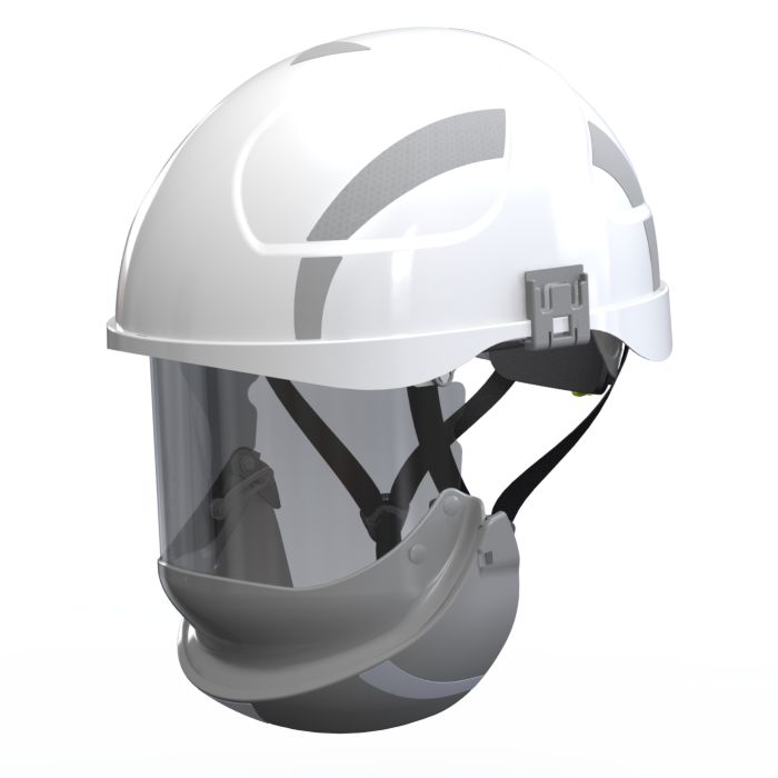 Penta ARC FLASH class 2 White Electrician Helmet with Chin Strap, Adjustable
