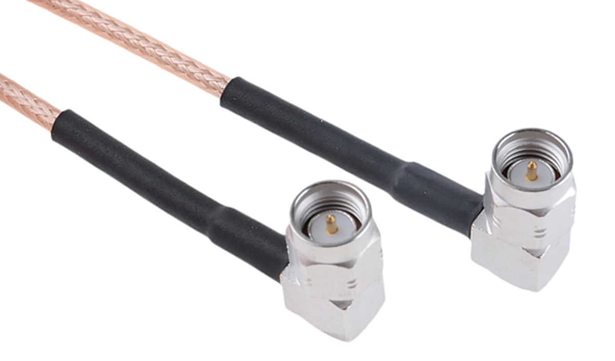 Radiall Cable Assembly Series Male SMA to Male SMA, 1 m 50 Ω