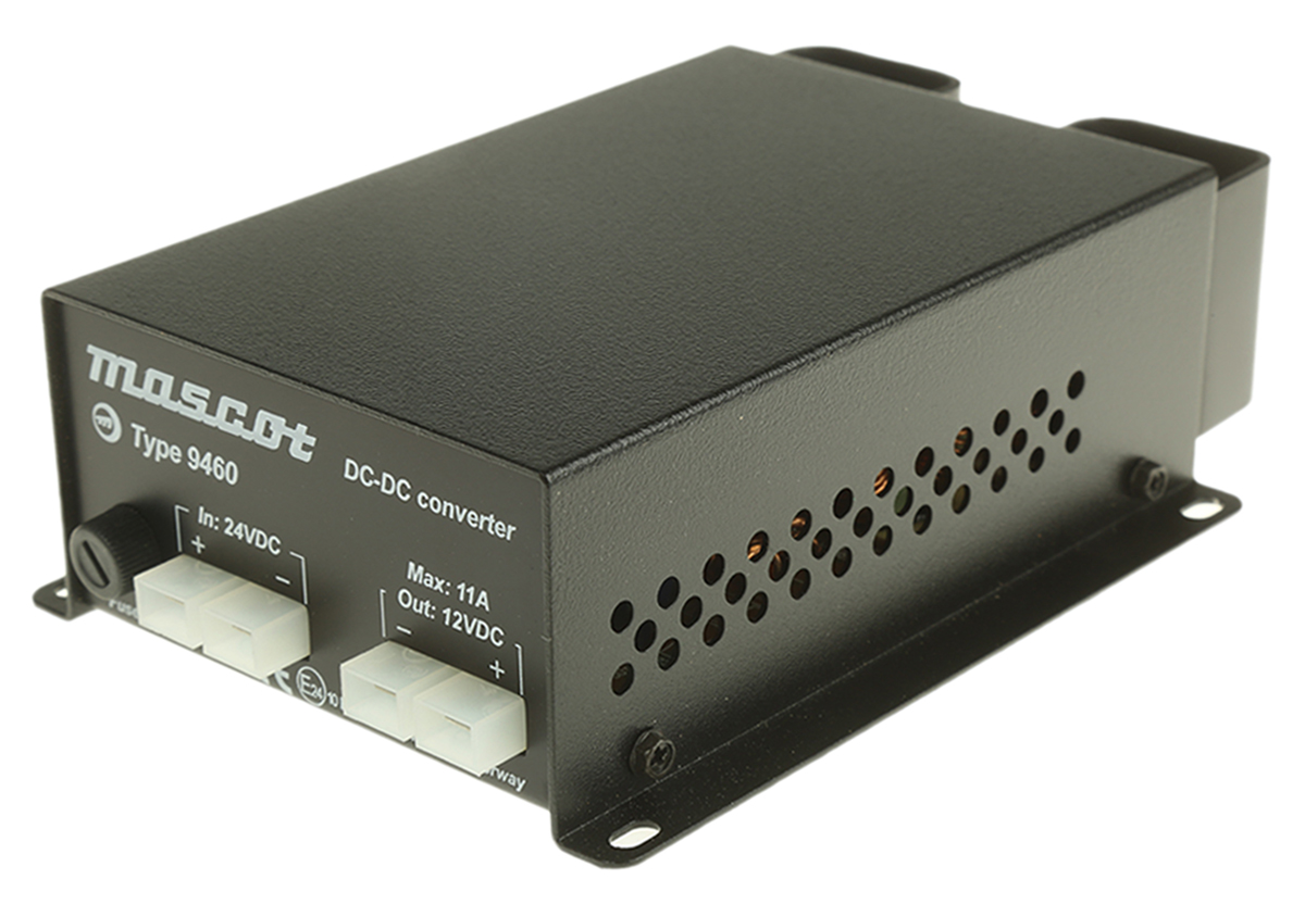 Mascot DC-DC Converter, 13.2V dc/ 11A Output, 18 → 32 V dc Input, 145W, Mounting Bracket, +30°C Max Temp -20°C