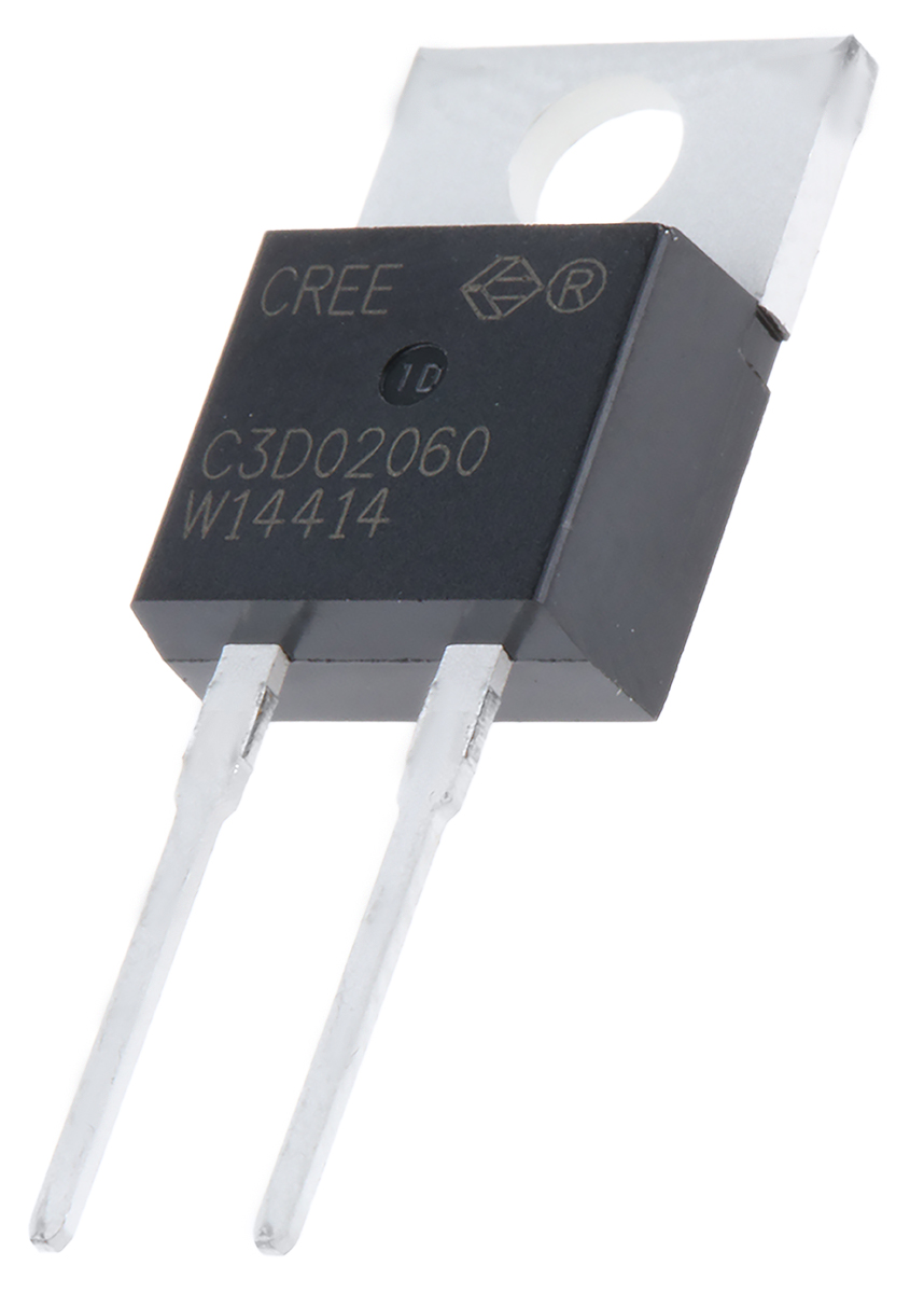 Wolfspeed 600 V 2 A Diode Schottky 2-Pin TO-220 C3D02060A