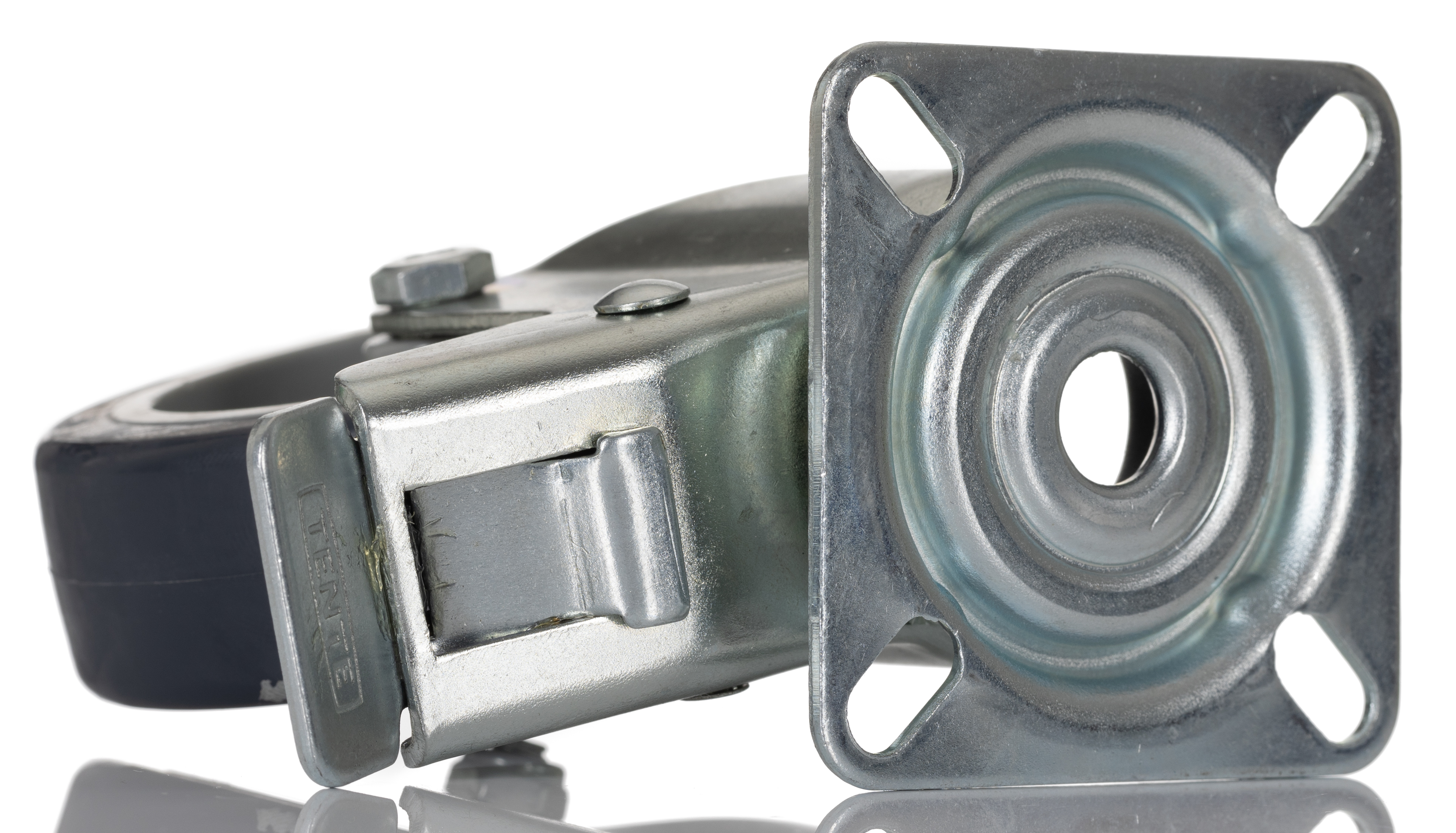 Tente Braked Swivel Castor Wheel, 60kg Capacity, 75mm Wheel