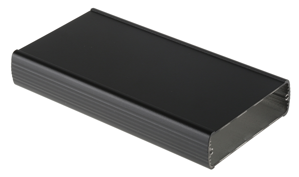 Bopla Alubos Series Black Aluminium Enclosure, IP65, 200 x 106 x 32mm