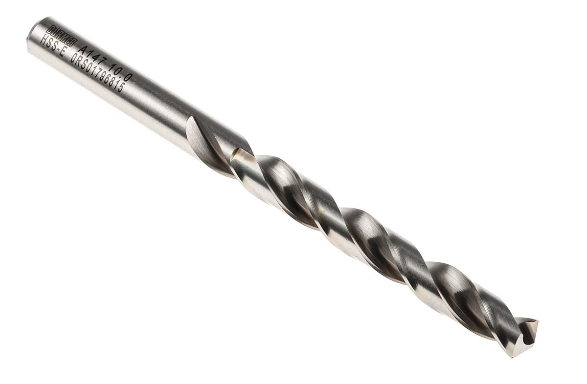 Dormer A147 Series HSS-E Twist Drill Bit, 10mm Diameter, 133 mm Overall