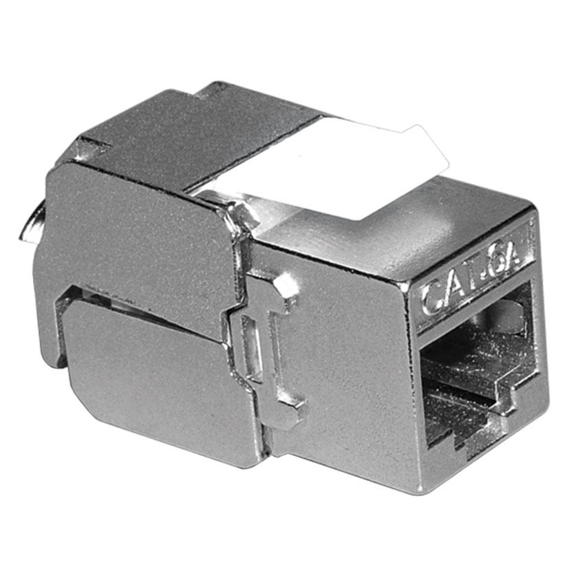 Decelect Female RJ45 Connector, Cable Mount, Cat6a 1 Port 1 -Way
