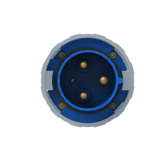 Amphenol Industrial, 2CMA1 IP67, IP69 Blue 2P+E Industrial Power Plug, Rated At 125A, 250 V