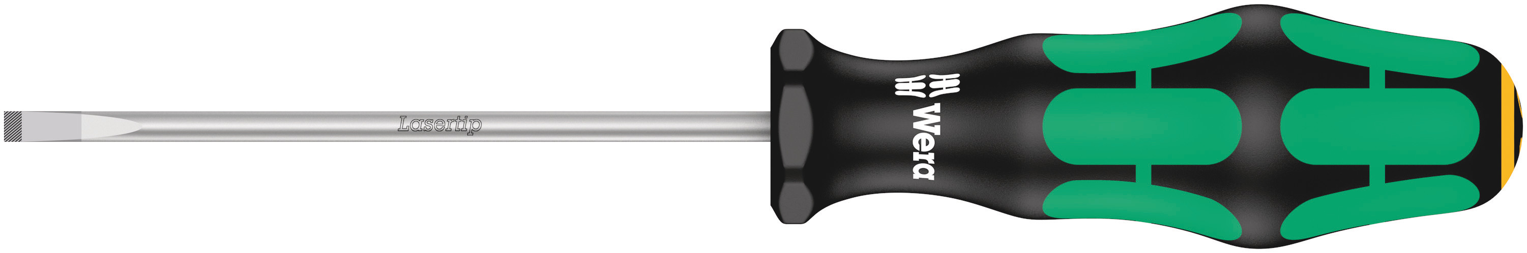 Wera Slotted  Screwdriver, 4 mm Tip, 100 mm Blade, 198 mm Overall