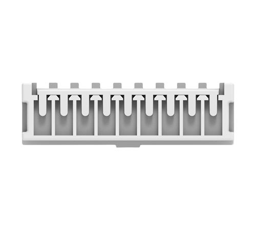 TE Connectivity 2391423 Series Receptacle Edge Connector, Board Mount, 9-Contacts, 2.5mm Pitch, 1-Row, Crimp Termination