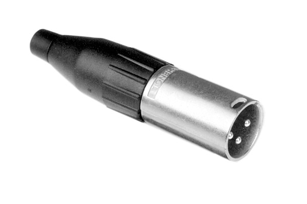 Amphenol Industrial Cable Mount XLR Connector, Male, IP40, 133 V, 3 Way, Brass Plating