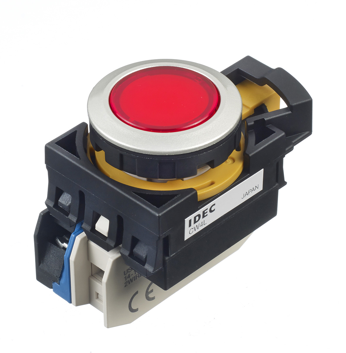Idec IDEC CW Series Illuminated Push Button, Panel Mount, 22mm Cutout, IP65