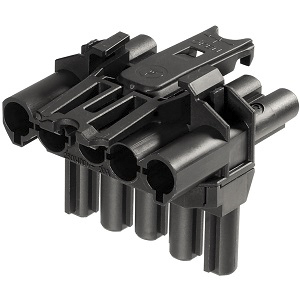 Wieland GST18i Series T-Distributor, 5-Pole, 5-Way, 20A, IP20