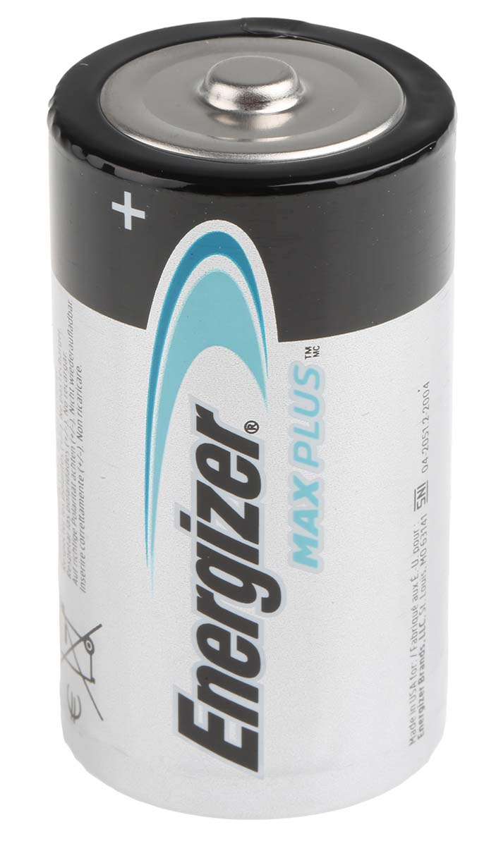 Energizer Energizer MAX PLUS 1.5V Alkaline, Zinc Manganese Dioxide D Batteries