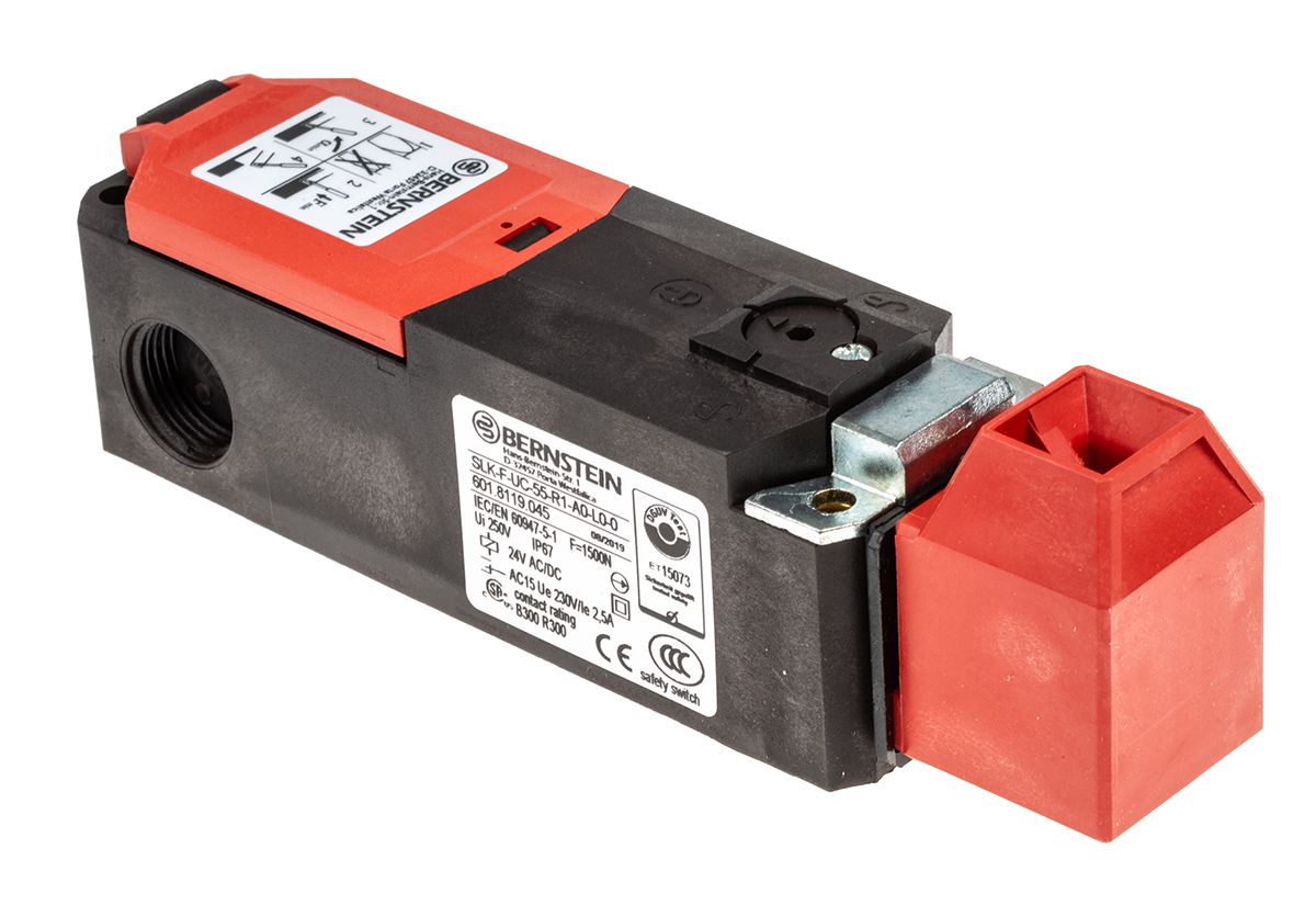 Bernstein AG SLK Series Solenoid Interlock Switch, Power to Unlock, 24V ac/dc