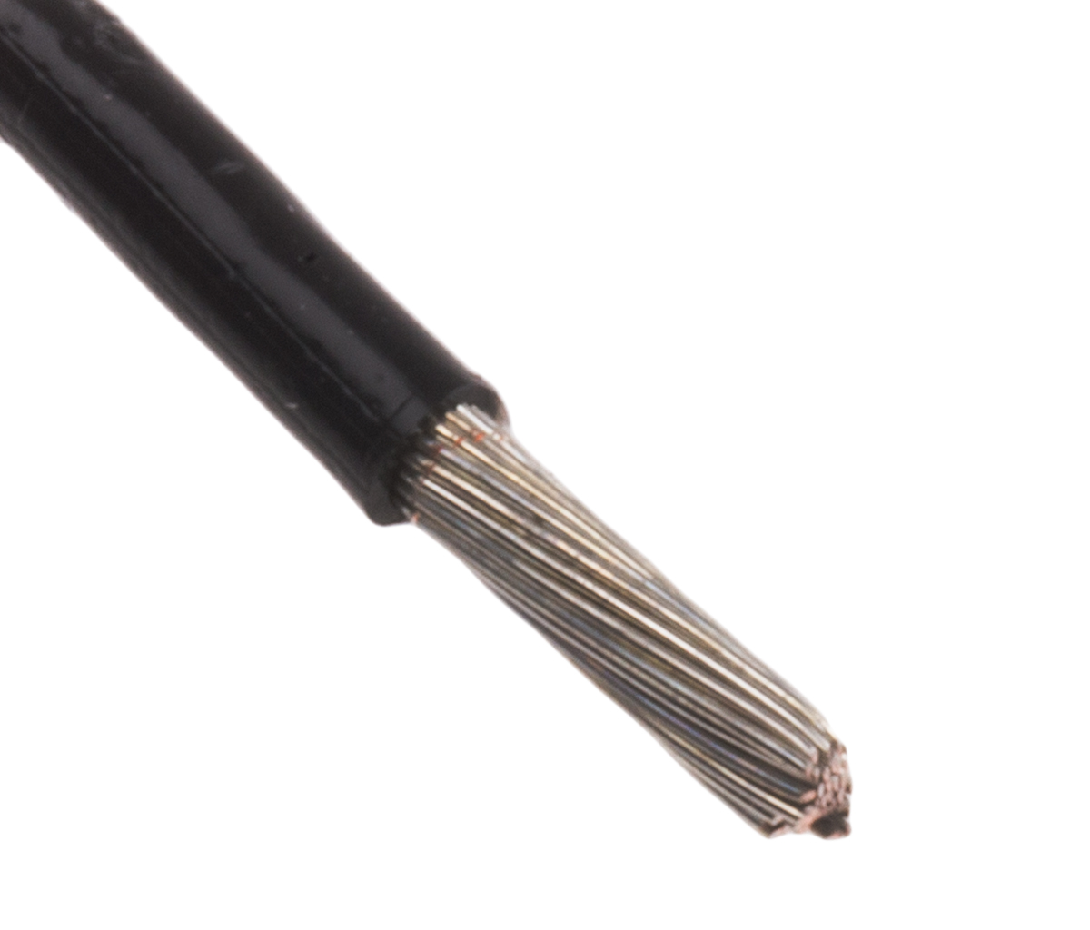 RS PRO Black Hook Up Wire, 14 AWG, 37/0.25 mm, 100m, ETFE Insulation
