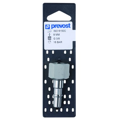 PREVOST Female Pneumatic Quick Connect Coupling, G 1/4 Female Female Thread