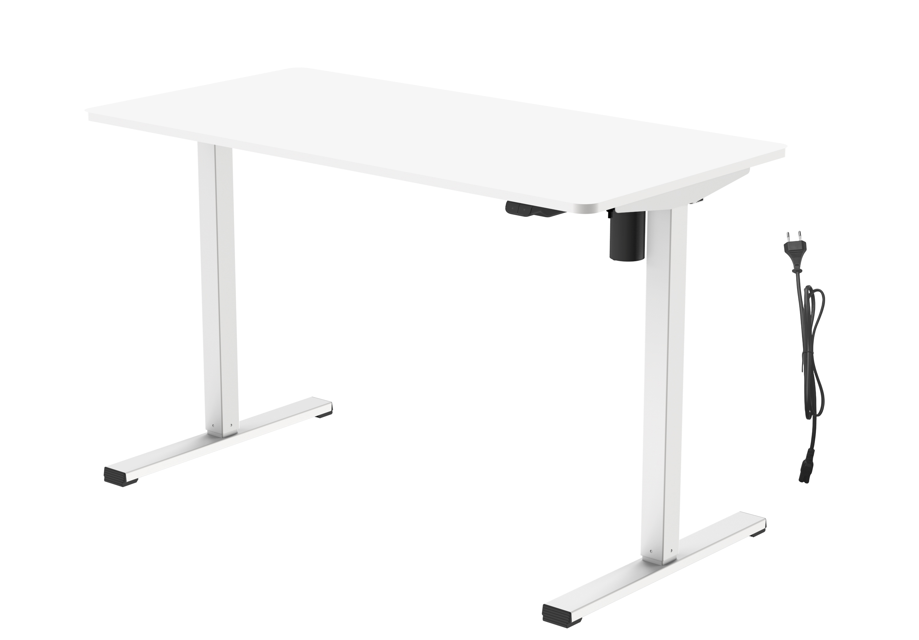 RS PRO Sitting, Standing Computer Desk, 726 → 1176mm x 1.2m x 600mm