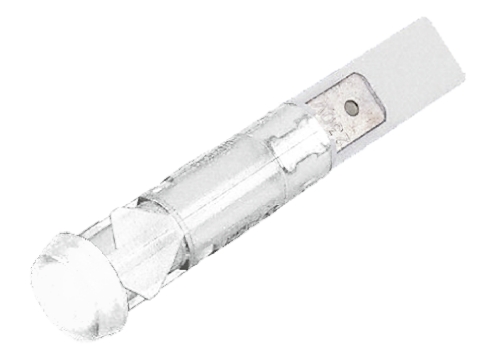 Arcolectric (Bulgin) Ltd 0276 Series Amber Filament Panel Mount Indicator, 230V ac, 9.5mm Mounting Hole Size, Solder