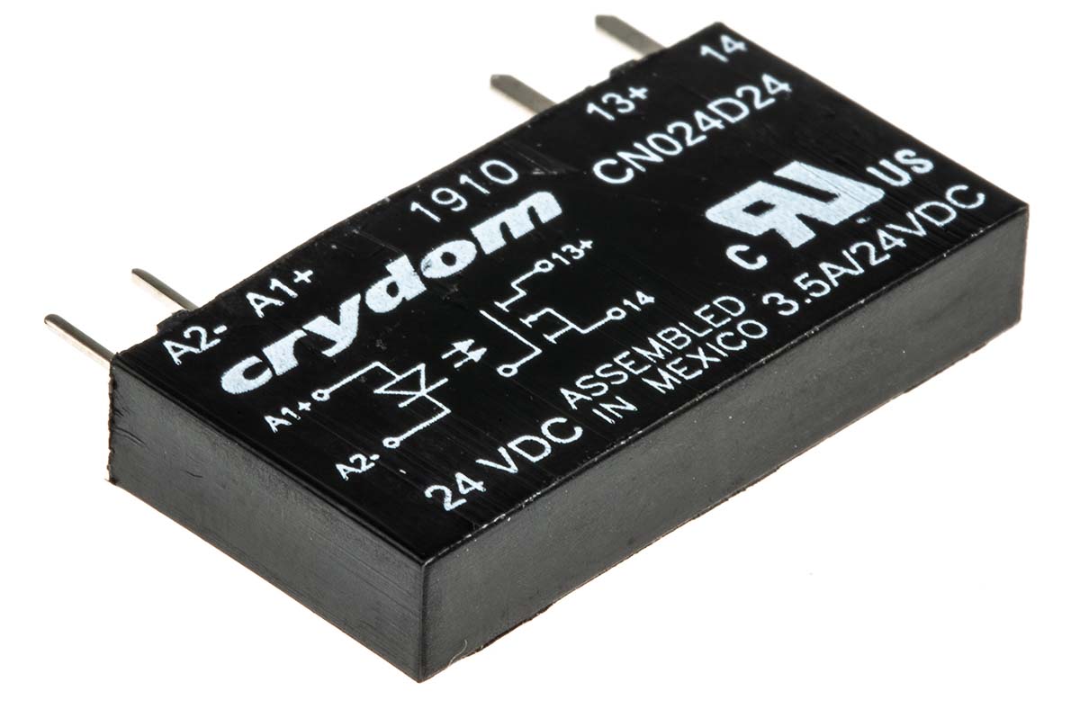 Sensata Crydom CN Series Solid State Relay, 3.5 A Load, PCB Mount, 24 V dc Load, 30 V dc Control