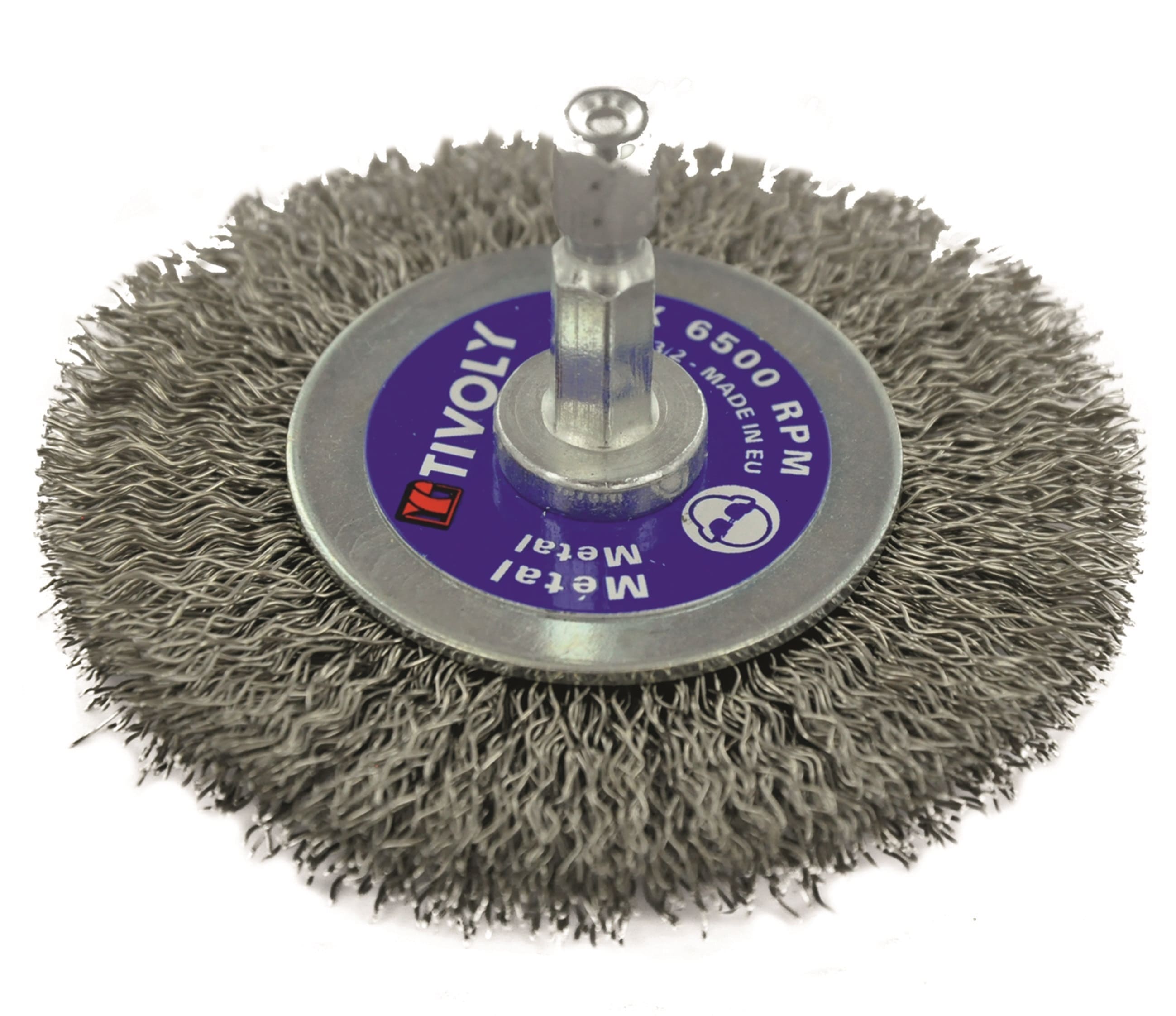 Tivoly Steel Circular Abrasive Brush, 60mm Diameter
