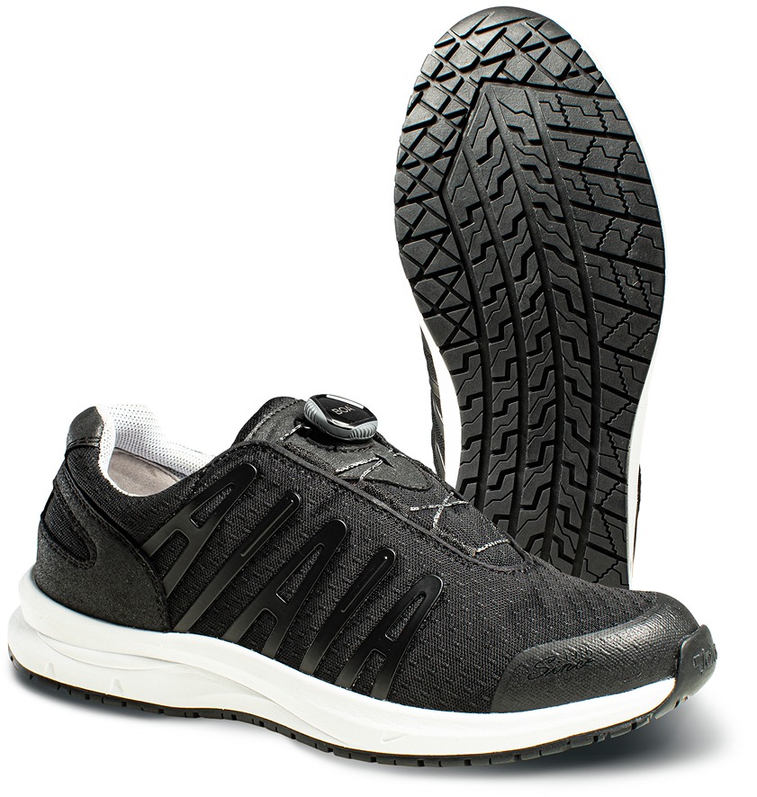 Jalas 5372 Unisex Black, White Safety Shoes, UK 6, EU 39
