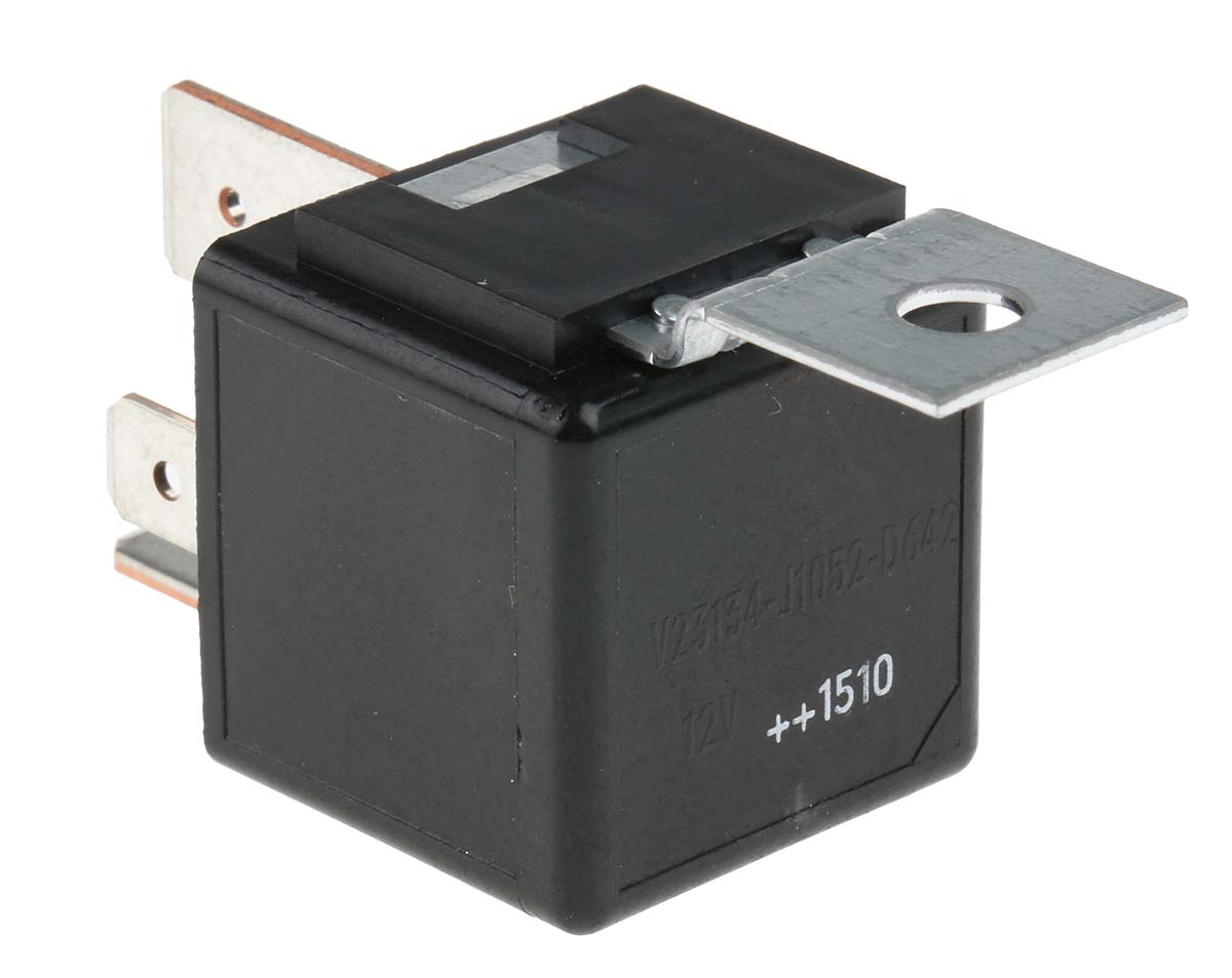 TE Connectivity Panel Mount Automotive Relay, 12V dc Coil Voltage, 50A Switching Current, SPST