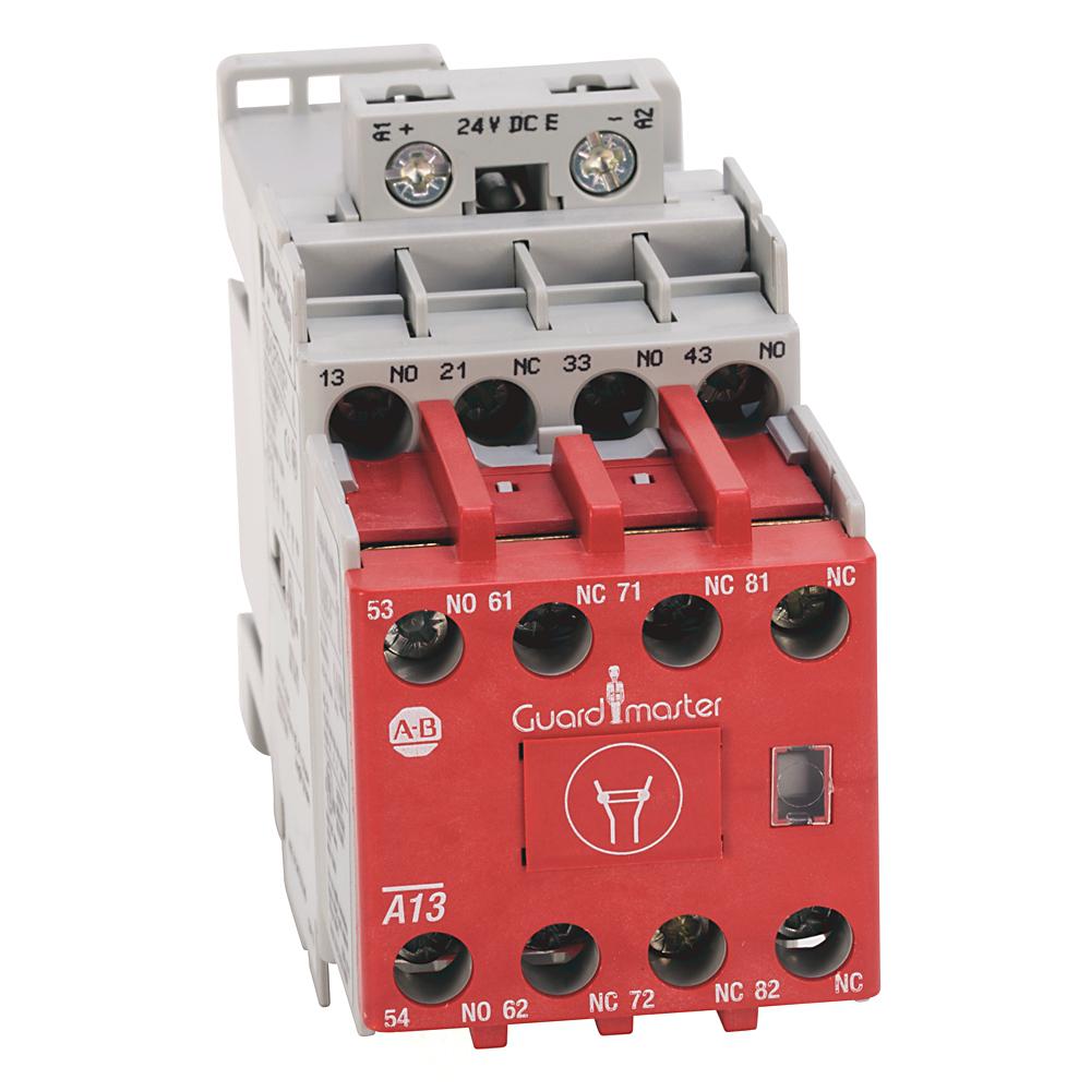Allen Bradley 700S CF 4 Auxiliary Contacts Safety Relay 24V dc 4 Safety Contacts