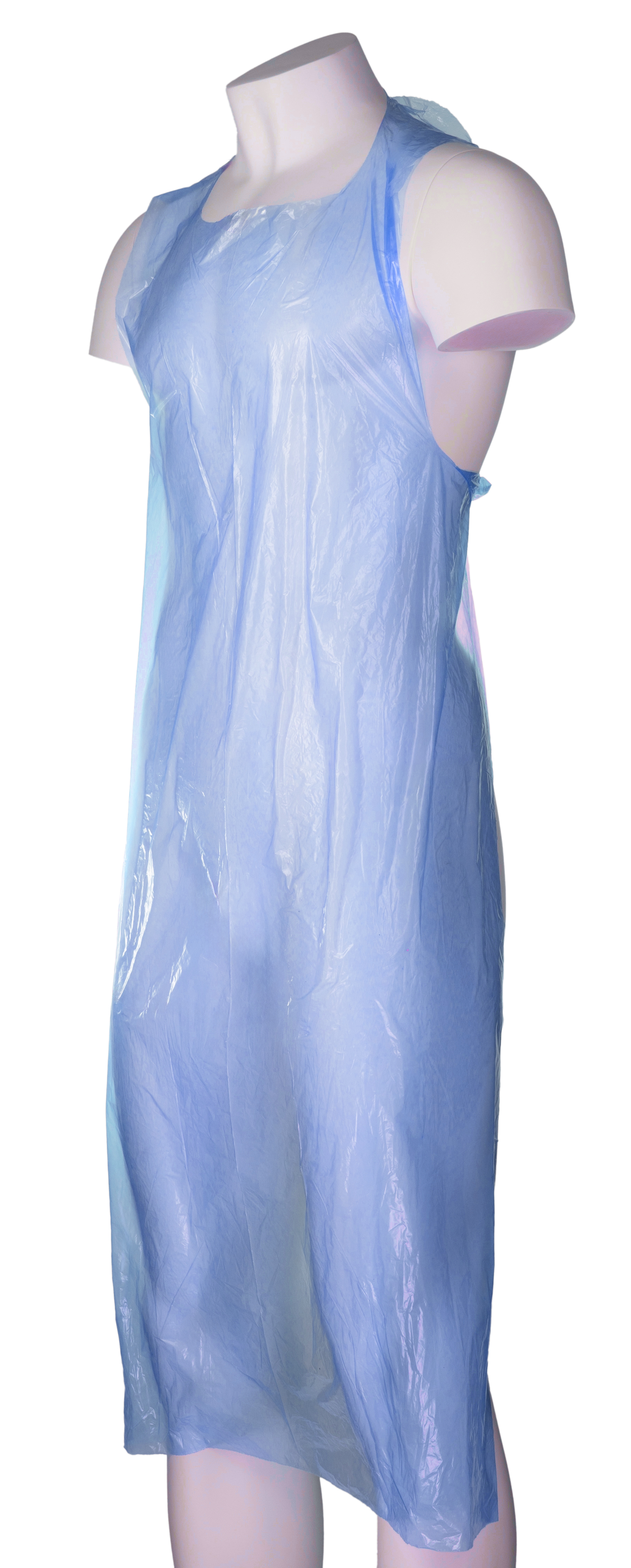 RS PRO Blue LDPE Lightweight Disposable Apron, 50 Per Box