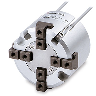 SMC 4 Finger Double Action Pneumatic Gripper, MHS4-25D, Parallel Gripping Type