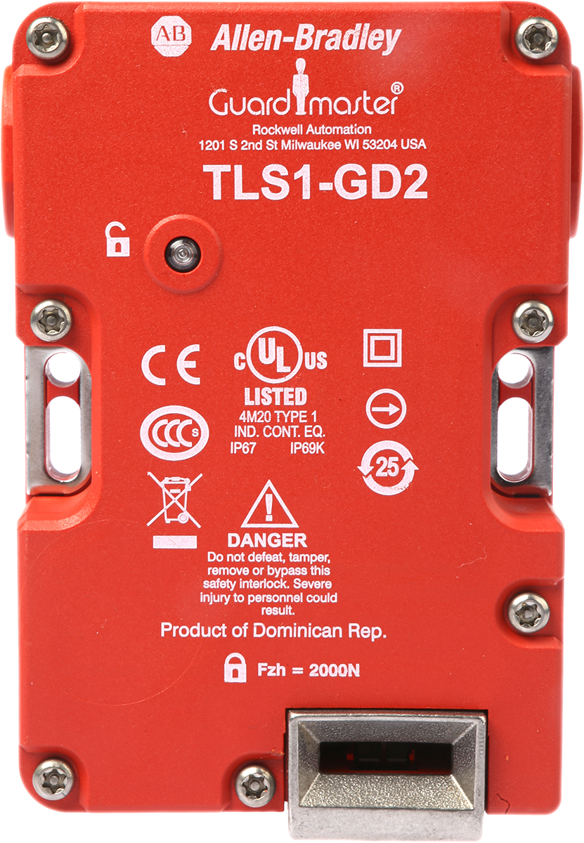 Allen Bradley Guardmaster 440G-T Series Solenoid Interlock Switch, Power to Unlock, 110V ac
