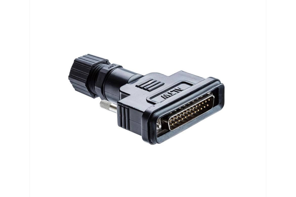 Amphenol Industrial HDB 25 Way Threaded Mount D-sub Connector Plug, with Screw Thread