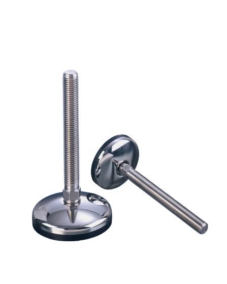 Nu-Tech Engineering M10 50mm Dia. Stainless Steel Electronics Adjustable Foot, 350kg Static Load Capacity 3.5° Tilt