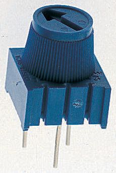 200kΩ, Through Hole Trimmer Potentiometer 0.5W Top Adjust Bourns, 3386