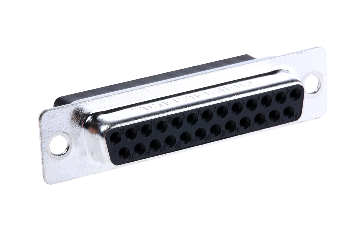 Amphenol Communications Solutions L177RR 25 Way Cable Mount D-sub Connector Socket, 2.77mm Pitch