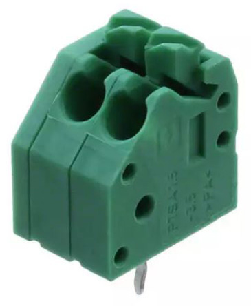 Phoenix Contact PTSA 1.5/ 2-3.5-Z Series PCB Terminal Block, 3.5mm Pitch, Through Hole Mount, Solder Termination