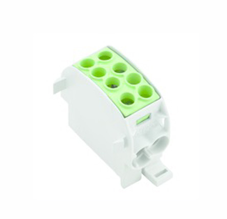 Weidmuller Distribution Block, 2 Way, 25 mm², 35 mm², 202A, 1 kV ac/dc, 600 V, Green