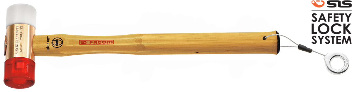 Facom Neoprene, Nylon, Polyurethane Mallet 230g With Replaceable Face