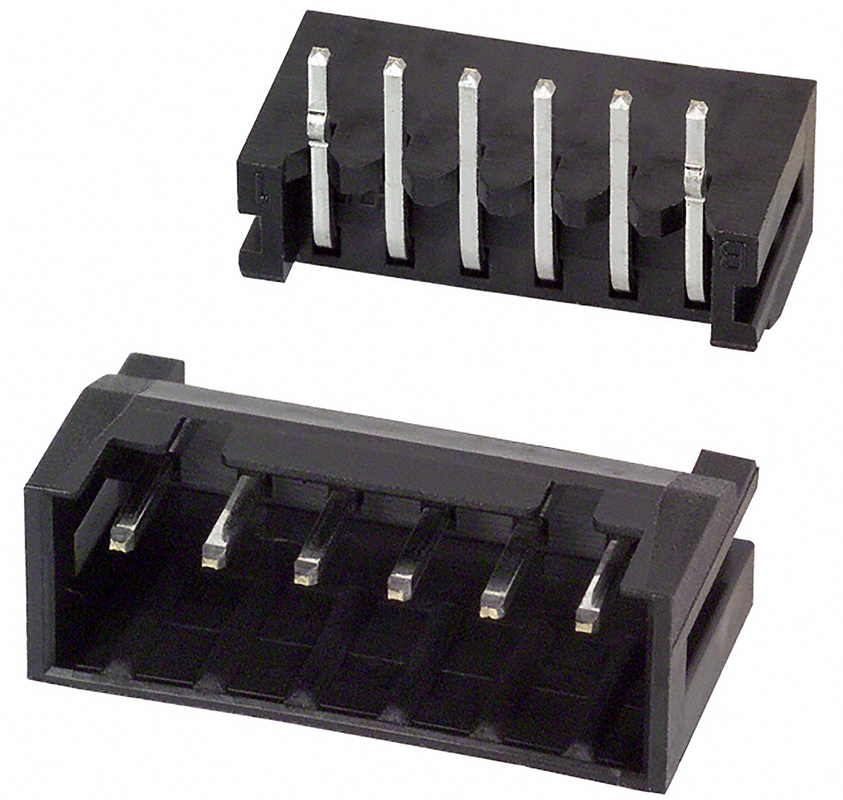 Hirose DF3 Series Right Angle Through Hole PCB Header, 6 Contact(s), 2 mm Pitch, 1 Row, Shrouded