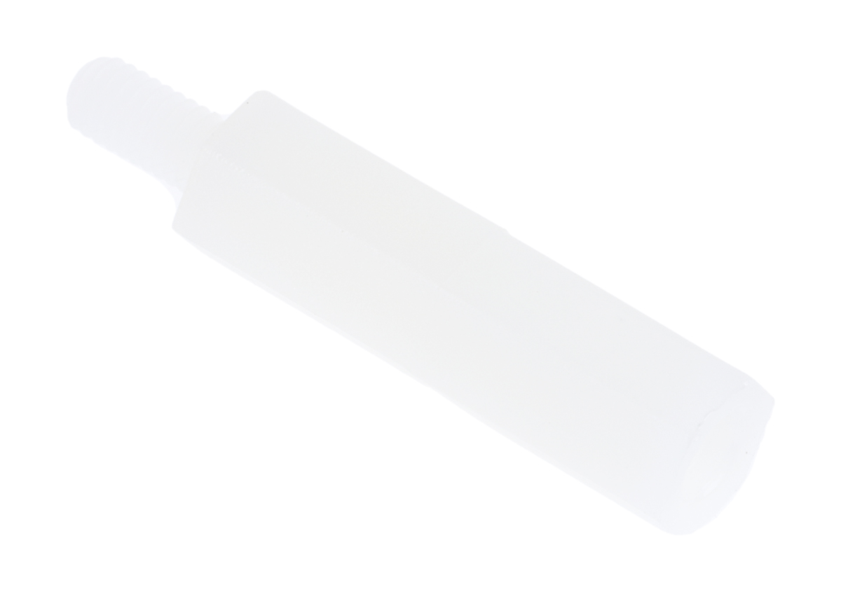 RS PRO Standoff, M3 x M3 Thread, 20mm Body, Nylon 66, Male/Female, 6mm Stud