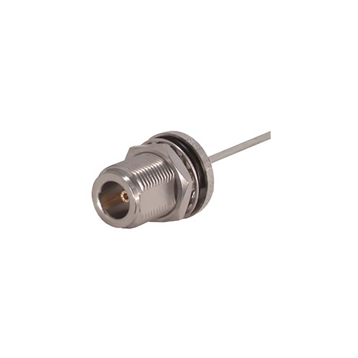 Huber+Suhner 24_N-50-2-14/133_NE Series, Jack Panel Mount N Connector, 50Ω, Solder Termination, Straight Body
