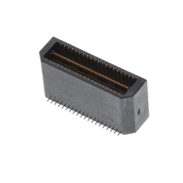 Samtec QTE Series Vertical Surface PCB Header, 40 Contact(s), 0.8 mm Pitch, 2 Row, Shrouded