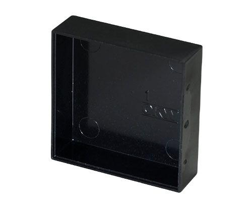 OKW Black PF Potting Box, 50.15 x 50.15 x 15.1mm