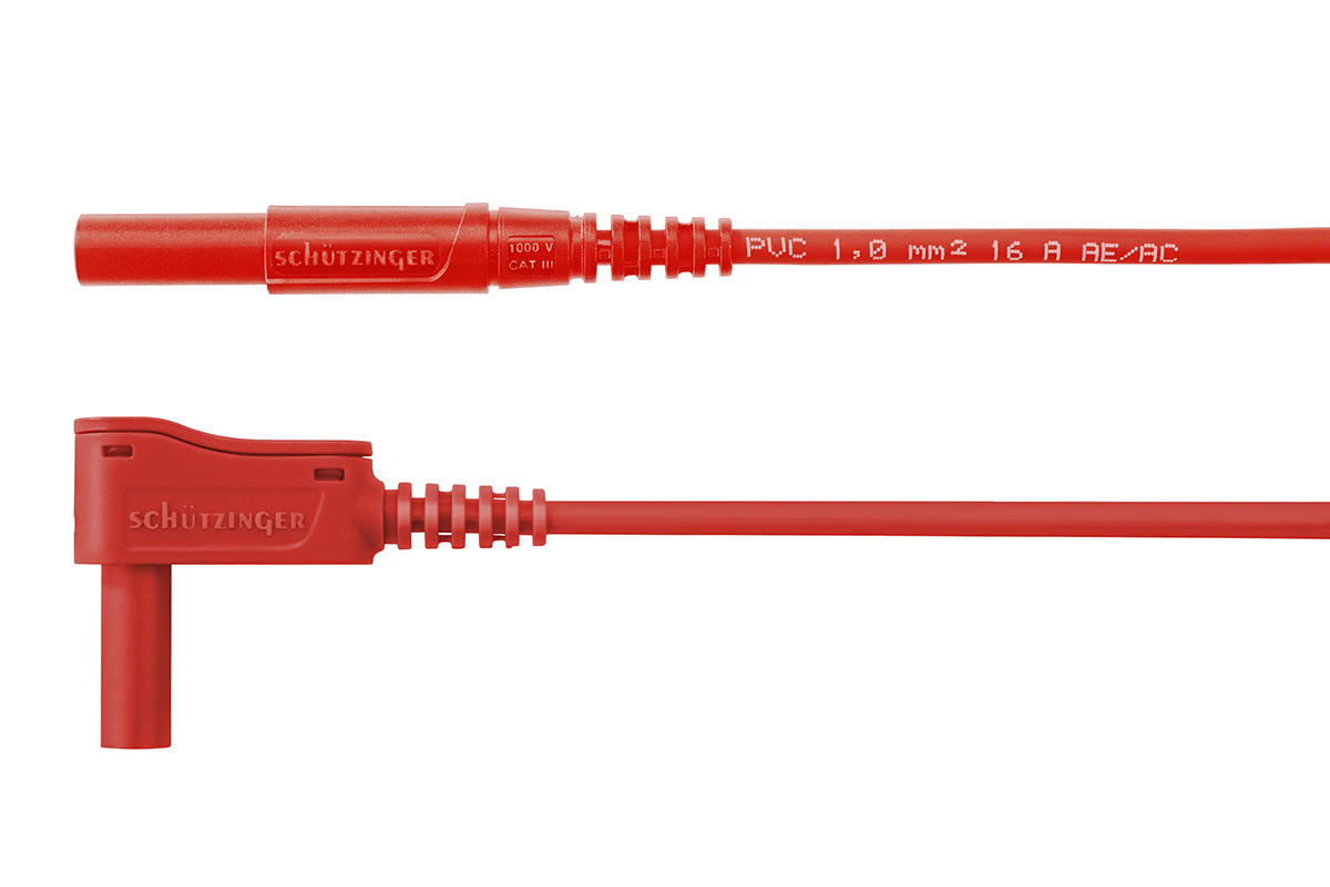 Schutzinger Test lead, 16A, 1kV, Red, 500mm Lead Length