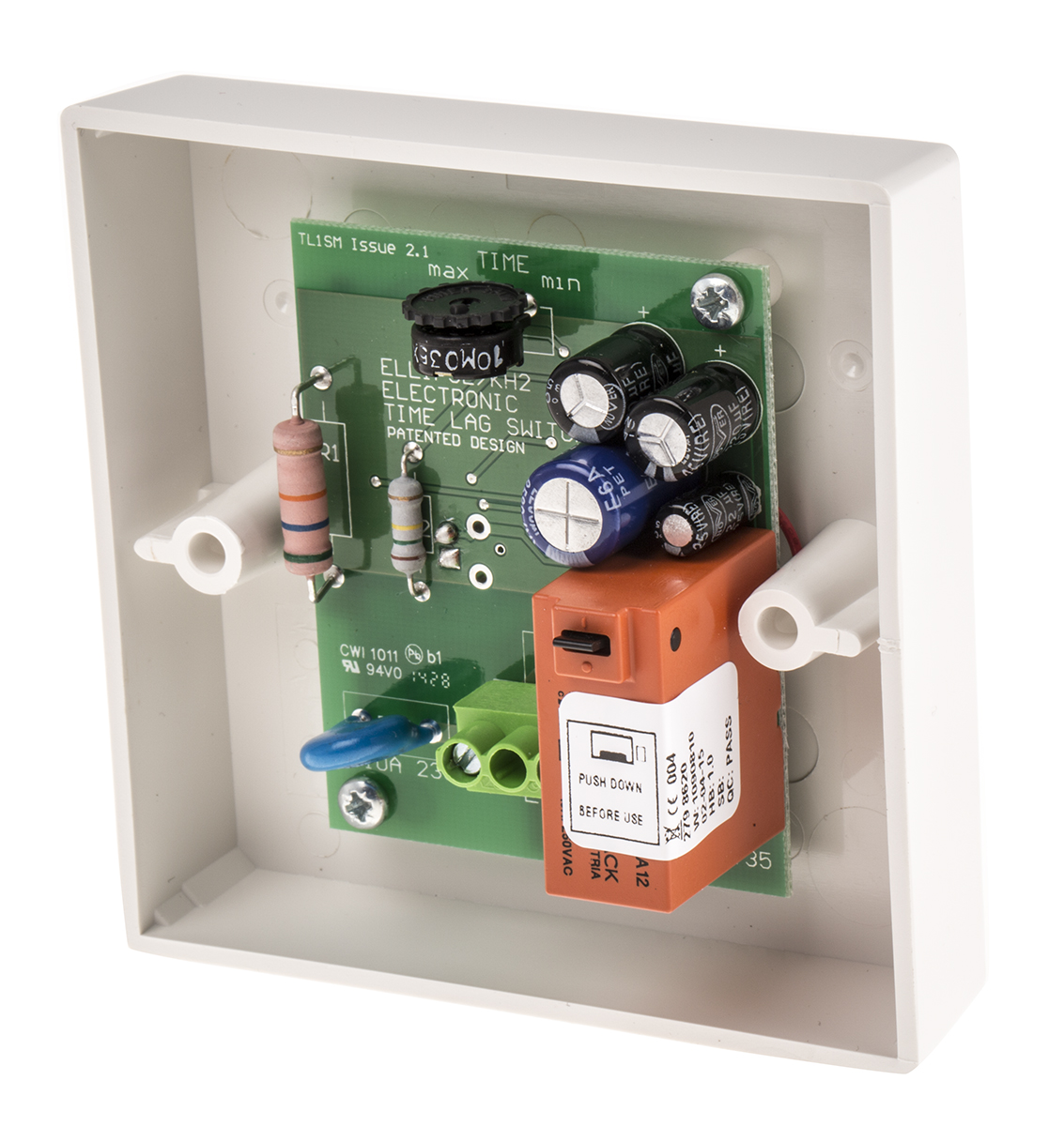 CP Electronics White Timer Light Switch, 2 Way, 1 Gang