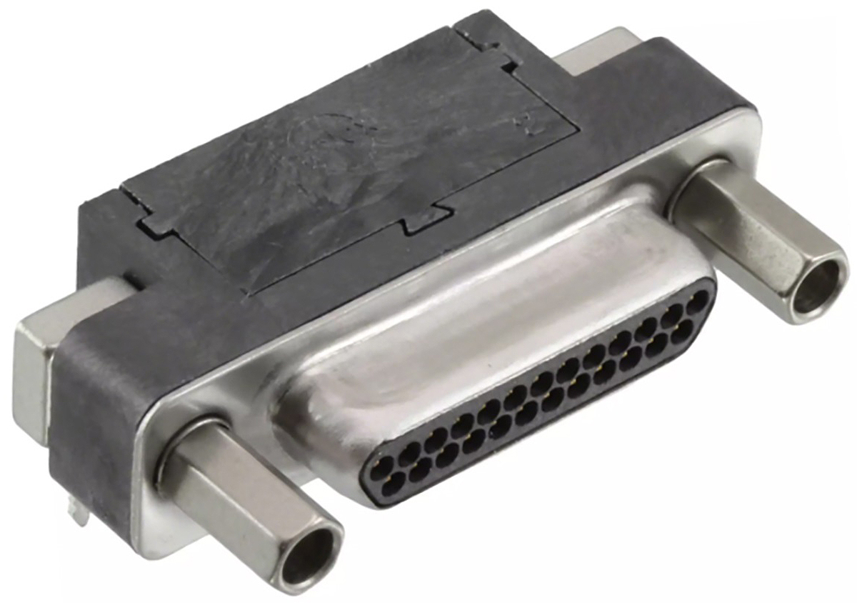 Molex 83614 25 Way Right Angle Through Hole D-sub Connector Plug, 1.27mm Pitch