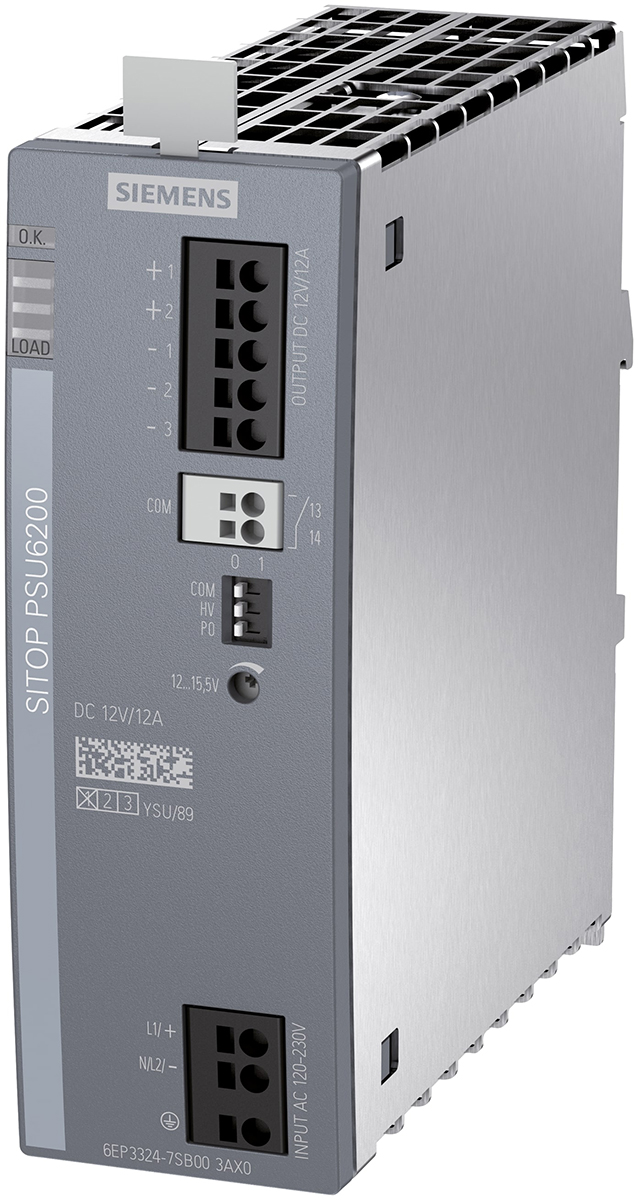 Siemens SITOP PSU6200 Switched Mode DIN Rail Power Supply, 120 → 230 V ac / 120 → 240V dc ac, dc Input,