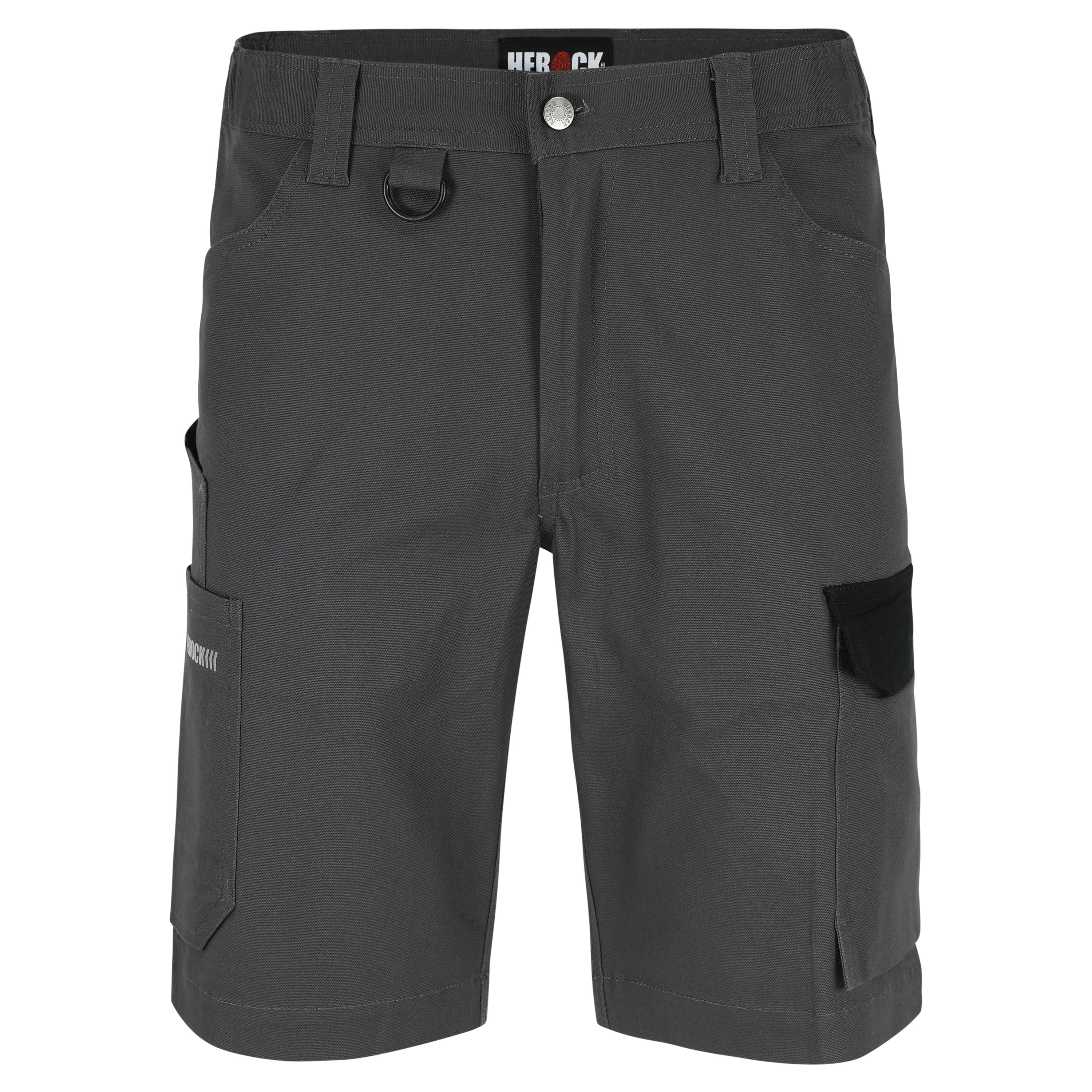 Herock 22MBM2101 Black, Grey Cotton, Elastane Work shorts, 44in
