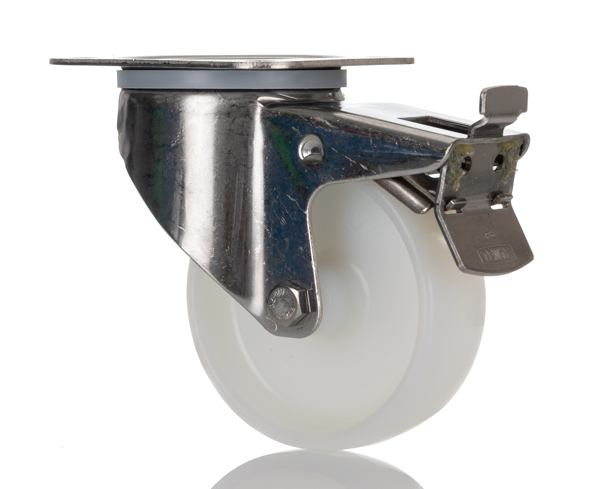 Tente Braked Swivel Castor Wheel, 200kg Capacity, 100mm Wheel