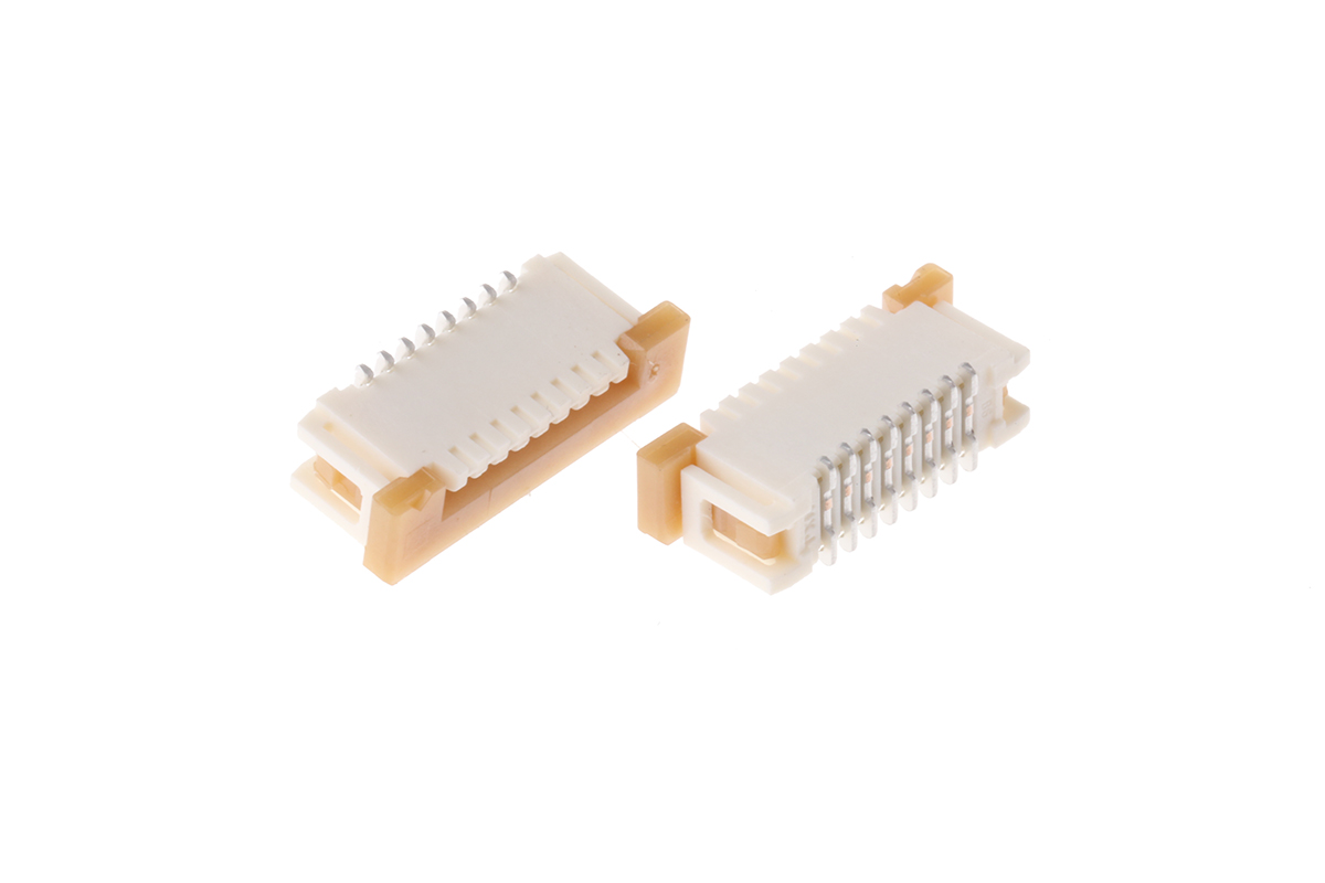 Molex, Easy-On, 52610 1mm Pitch 8 Way Straight Female FPC Connector, ZIF Vertical Contact