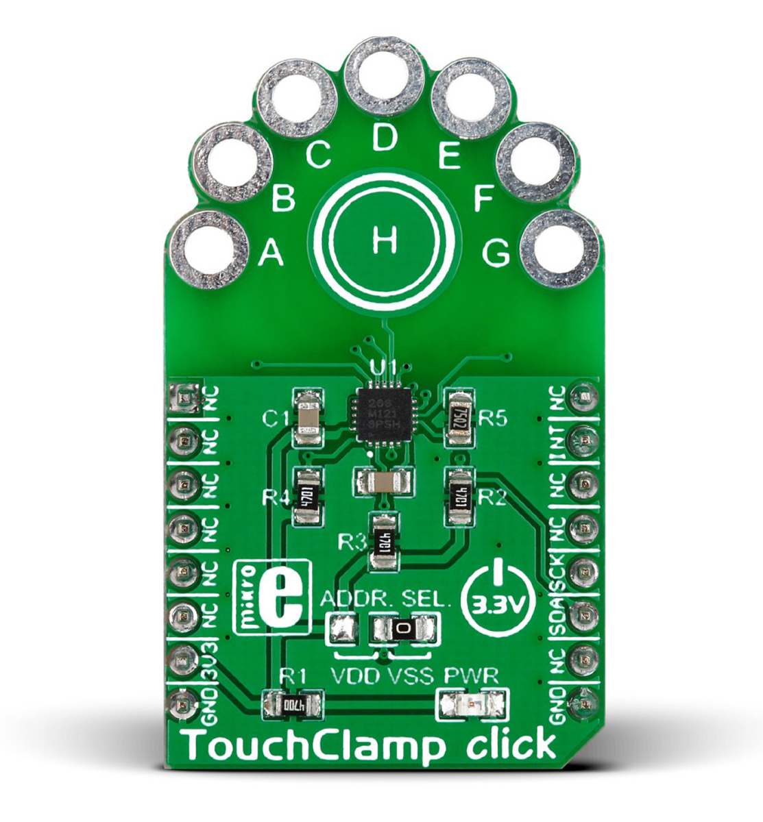 MikroElektronika TouchClamp Capacitive Touch mikroBus Click Board for TPL0501