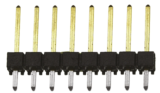 Samtec TSW Series Straight Through Hole Pin Header, 8 Contact(s), 2.54 mm Pitch, 1 Row, Unshrouded