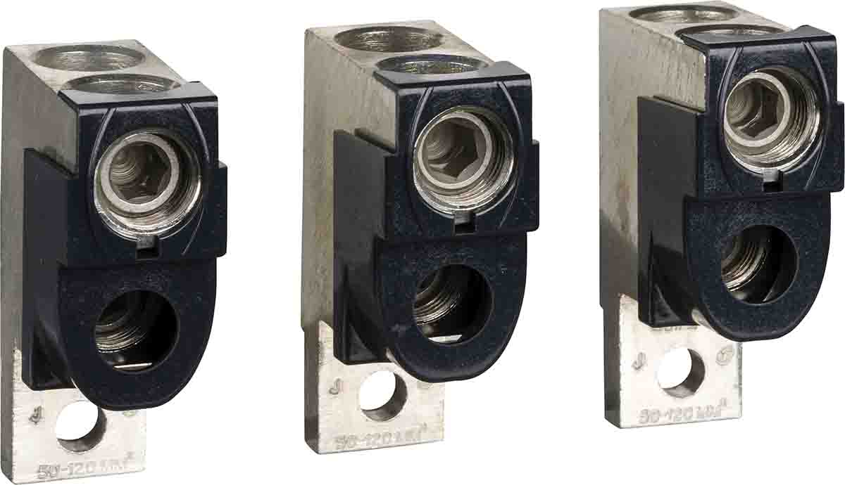 Schneider Electric Compact Nsx, Easypact Cvs Cable Connector for use with 2 Cables 50 mm2 → 120 mm2